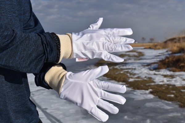 vapor barrier gloves close up