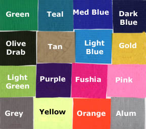 tent color samples