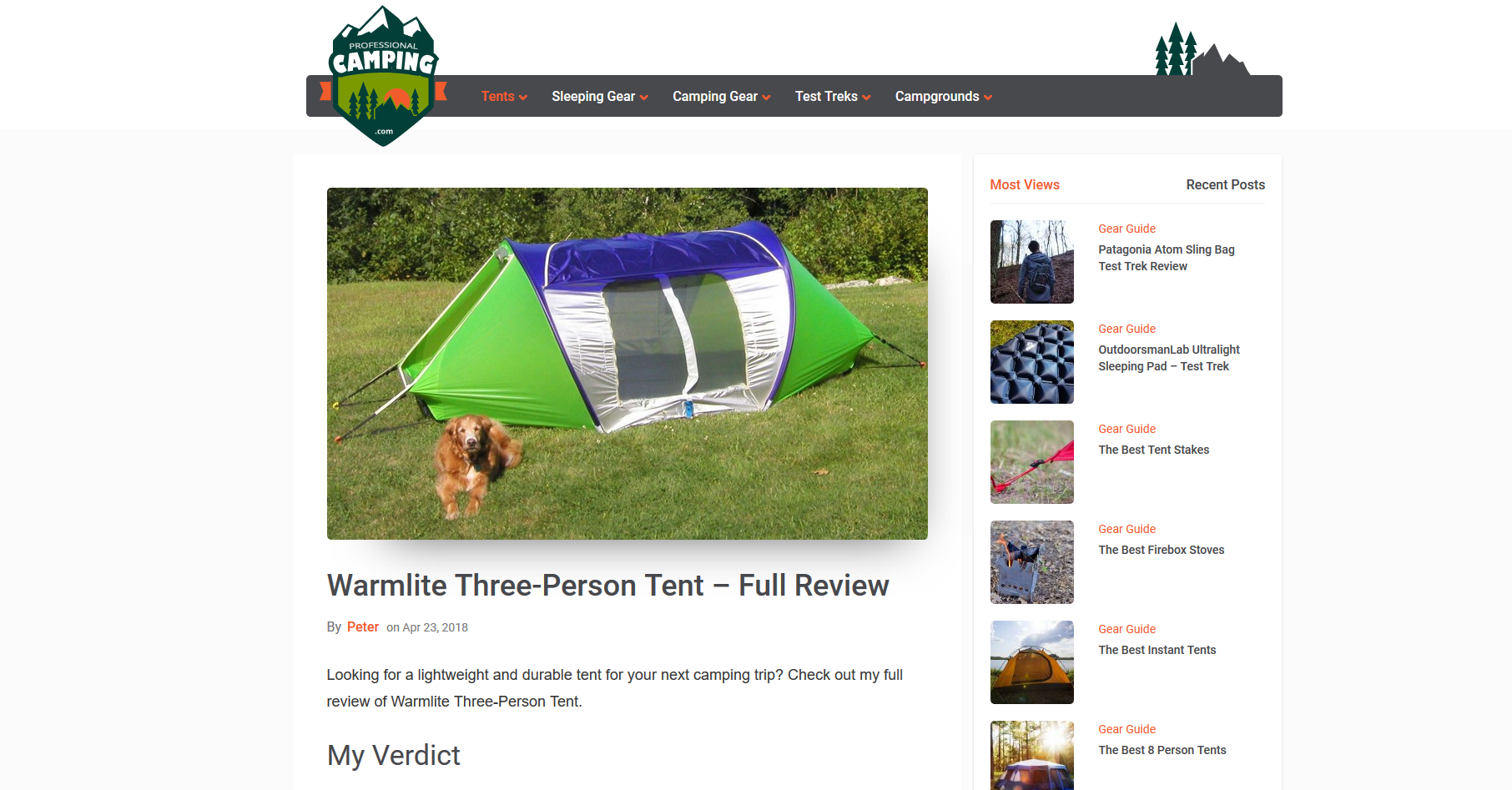 Professional Camping.com