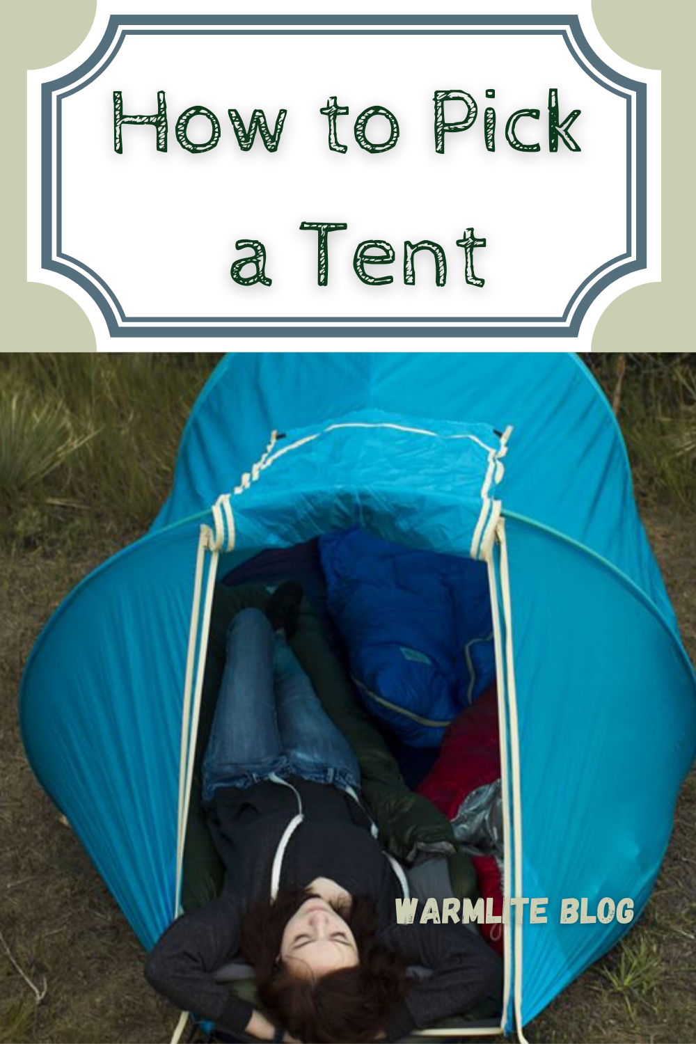 how to pick a tent 