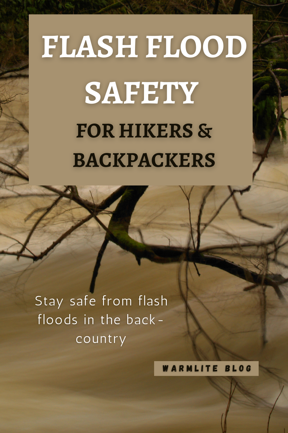 flash flood safety hikers outdoors pin