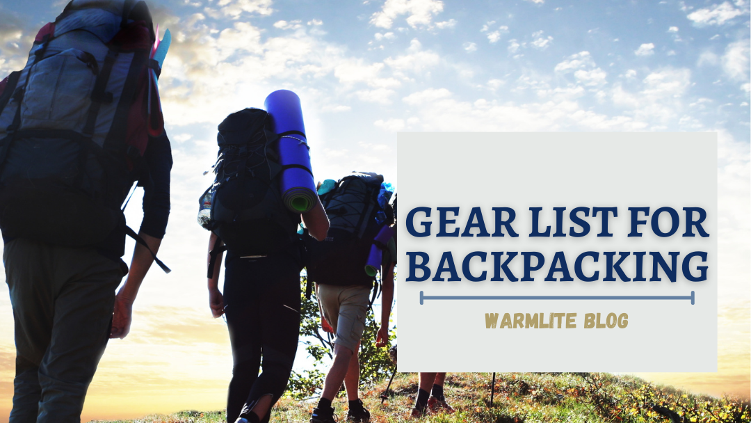 gear list for backpacking