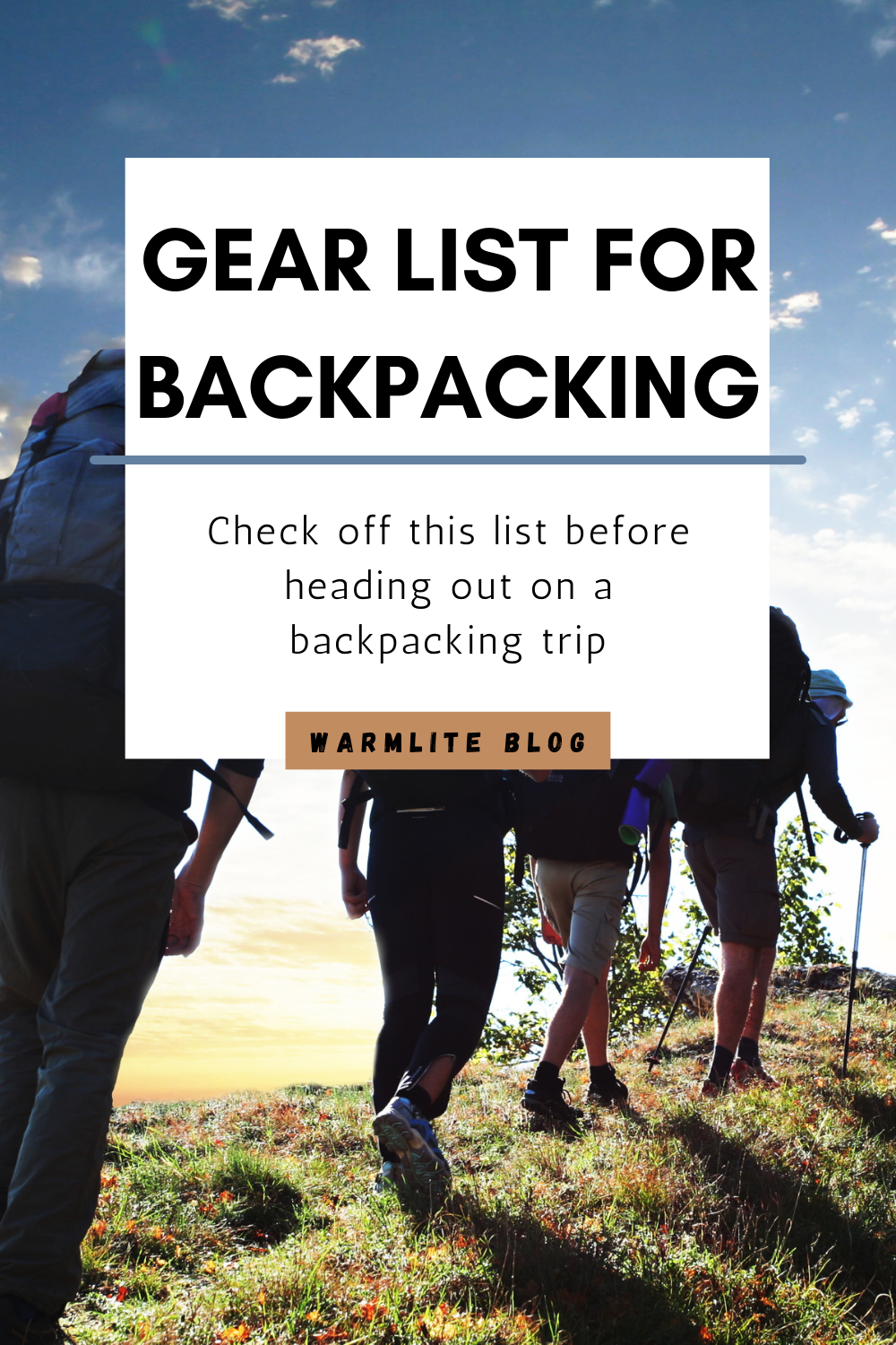 gear list for backpacking pin